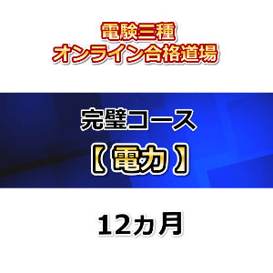 電験三種オンライン合格道場　完璧コース　電力　12カ月