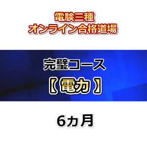 電験三種オンライン合格道場　完璧コース　電力　6カ月